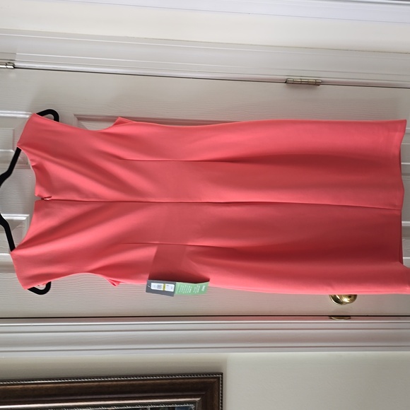 JH EVENING BRAND WOMEN'S PETITE CORAL SLEEVELESS DRESS SIZE 14P - Picture 7 of 16